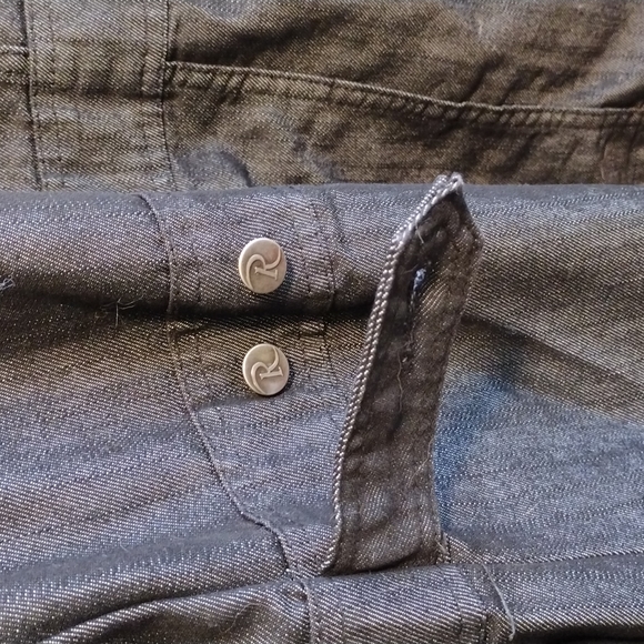 Women's Roaman's dark wash duster denim jacket 22W - Picture 8 of 9